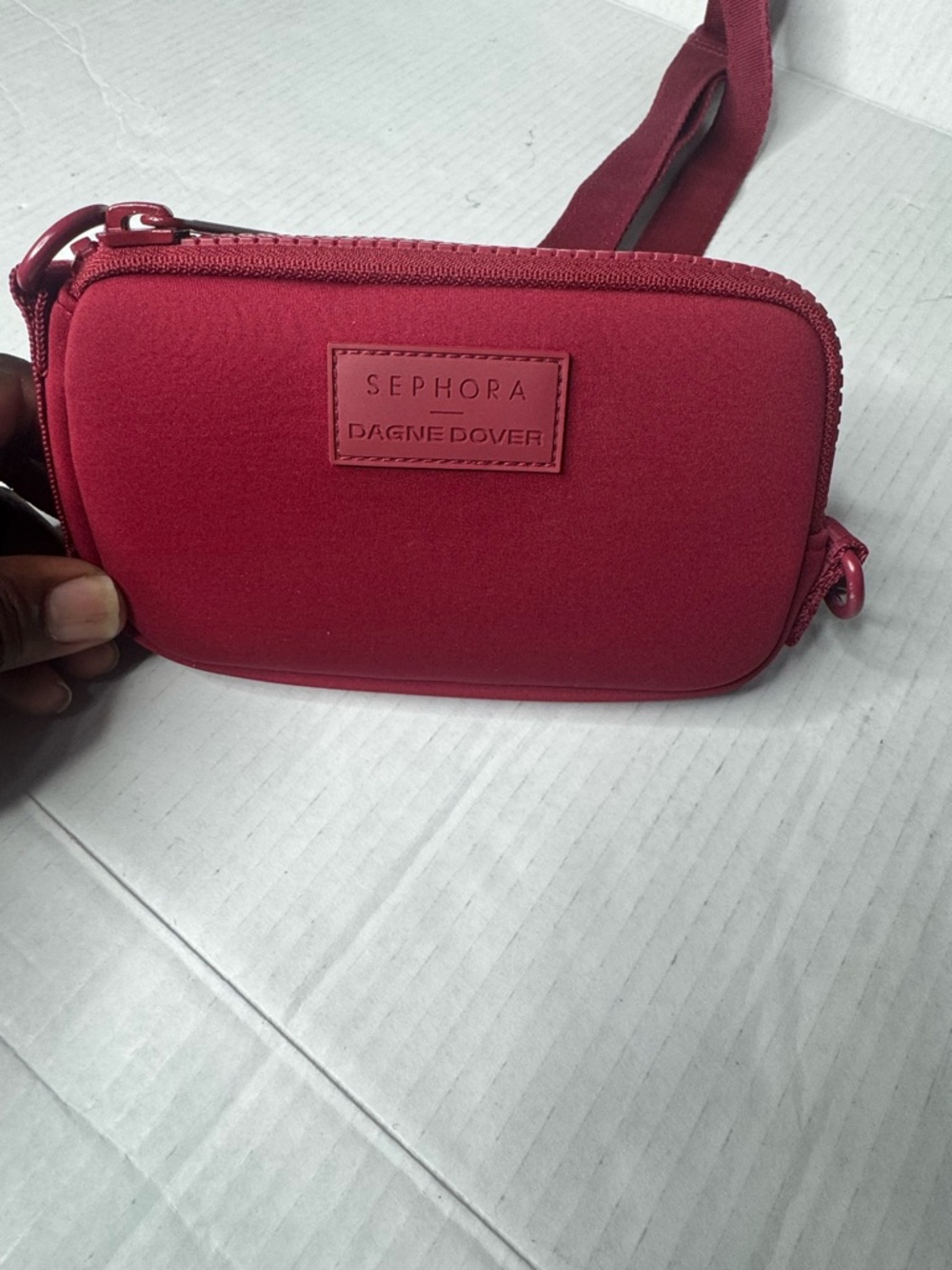 Sephora Deep Red Crossbody Pouch - Picture 4 of 10